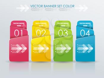 Colorful polygonal origami ribbons. Place your text here
