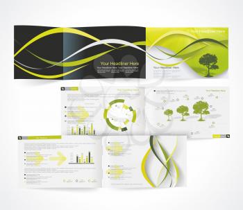 Blank catalog horizontal format, corporate brochure or cover design can be use for publishing, print and presentation.