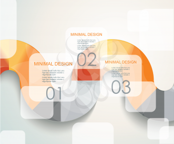 Infographics with abstract background