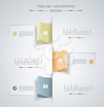 Minimal Timeline Infographic design. Can be used for workflow layout, diagram, number options, web design.