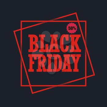 Black Friday Sales design. Vector illustration.
