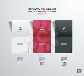 Option banners. Vector illustration. Can be used for workflow layout, diagram, infographics, number options, step up banners, web design.