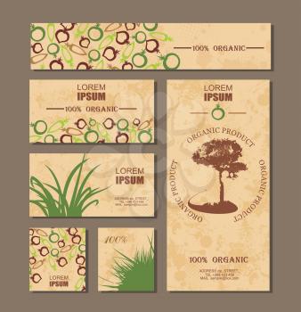 Farm fresh products identity, organic delivery design template.  Vector illustration.