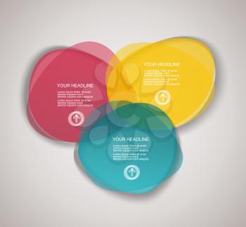 Business Infographics in circle segments origami style. Vector illustration. Can be used for workflow layout, banner, diagram, number options, step up options, web design.