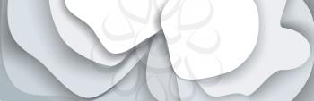 Abstract vector background from gray paper layers.
