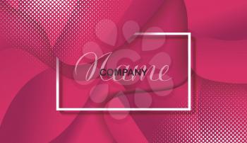 Abstract vector background from  pink petals with white frame.