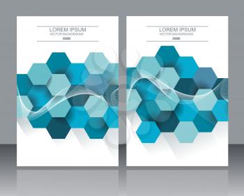 Abstract design templates brochures cover or  banners, flyers and posters with geometric shapes, vector. 