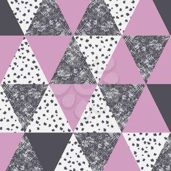 Retro triangles background, use for covers, banners, flyers and posters with abstract  geometric design. 