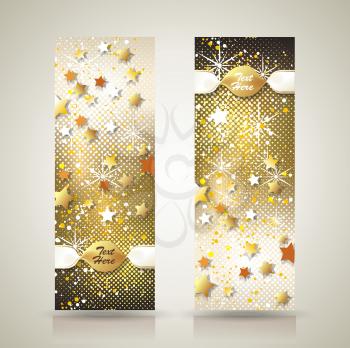 Holiday banner design. Abstract cute background for celebration, birthday, new year and Christmas.