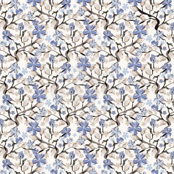 Floral pattern. Can be used for wallpaper,  web page background,surface textures.