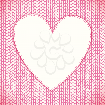 Romantic valentine's day knitted background