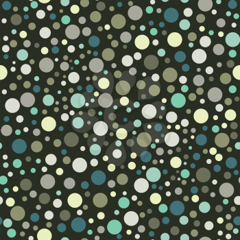 Polka dot seamless pattern in vintage colors