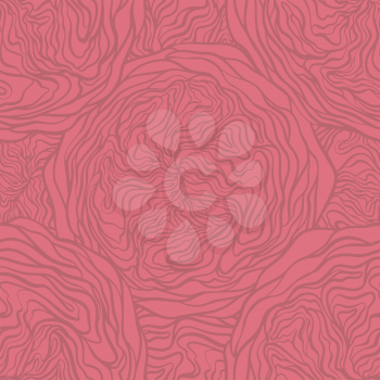Rose floral seamless pattern. Hand drawn texture. Vector illustration