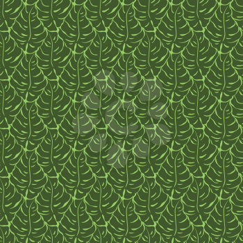 Seamless pattern with monstera leaves silhouettes. Trending tropical background. Vector illustration