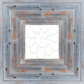 nice wooden frame isolated on the white background