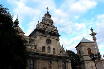 beautiful Bernardine Church in Lviv in Ukraine