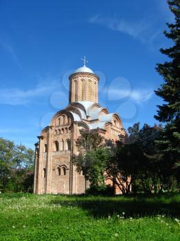 Beautiful church on a background of the blue sky