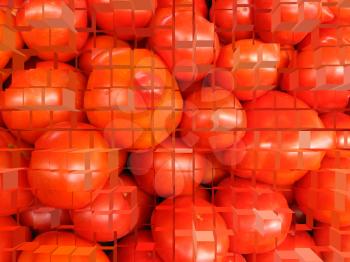 image of background of red ripe tomatoes