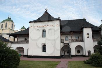 architecture of big old Slavonic building in Novgorod-Severskiy