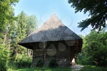 old rural house in Carpathian region in Ukraine