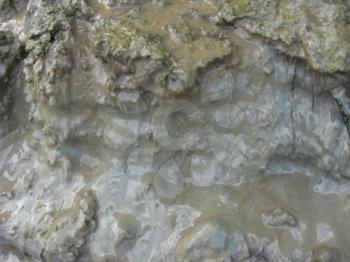 the image of layer of a dirt and mudflow