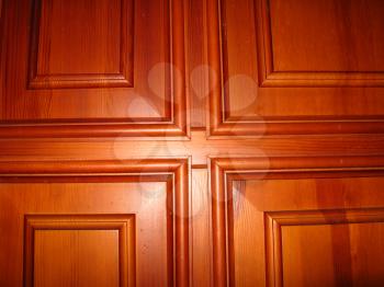 Beautiful wooden doors with pattern of cross