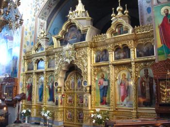the image of the view inside of the beautiful church