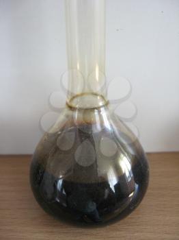 image of sample of oil in a flask
