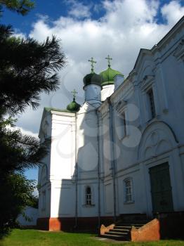 image of nice rural church in summer