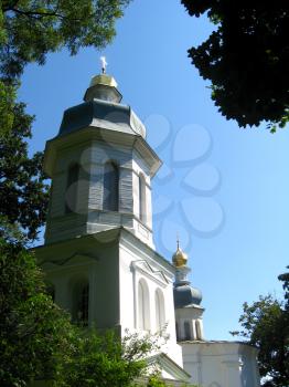 The image of beautiful tower of church
