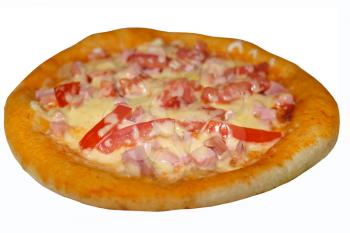 tasty pizza isolated on the white background