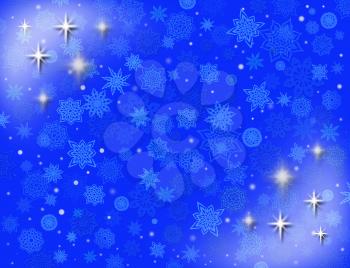 fabulous beautiful snowflakes on the blue background