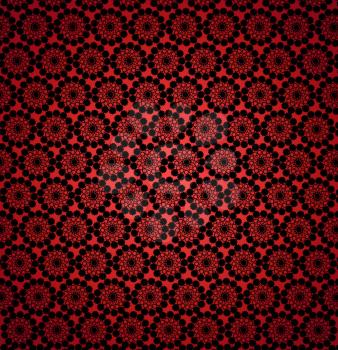 luxurious wallpapers with many round abstract dark red patterns
