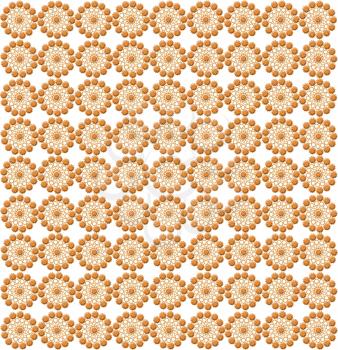 luxurious wallpapers with many round brown patterns