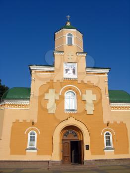 old restored beautiful Sretenska church in Priluky