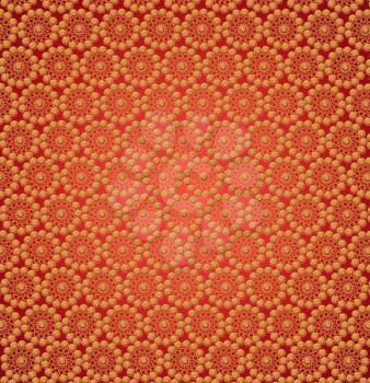 wallpapers with many yellow abstract patterns on the red