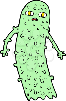 Royalty Free Clipart Image of a Spooky Ghost