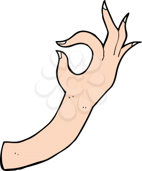 Royalty Free Clipart Image of a Hand 
