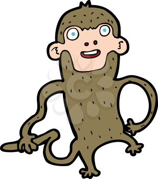 Royalty Free Clipart Image of a Monkey