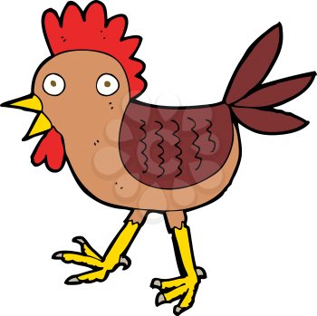 Royalty Free Clipart Image of a Chicken