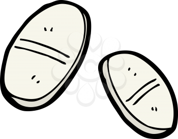 Royalty Free Clipart Image of a Painkiller