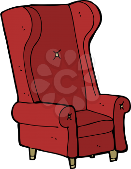 Royalty Free Clipart Image of a Old Chair