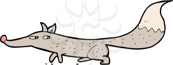 Royalty Free Clipart Image of a Wolf
