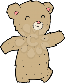 Royalty Free Clipart Image of a Teddy Bear