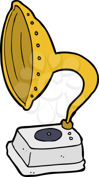 Royalty Free Clipart Image of a Phonograph