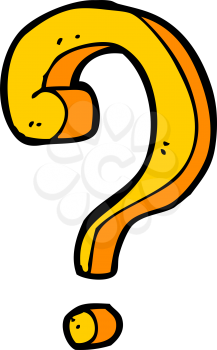 Royalty Free Clipart Image of a Question Mark