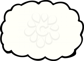 Royalty Free Clipart Image of a Cloud