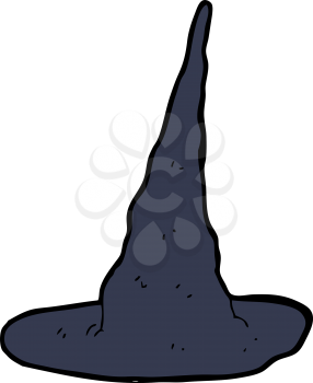 Royalty Free Clipart Image of a Witches Hat