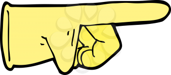 Royalty Free Clipart Image of a Rubber Glove