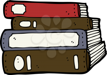 Royalty Free Clipart Image of Old Books